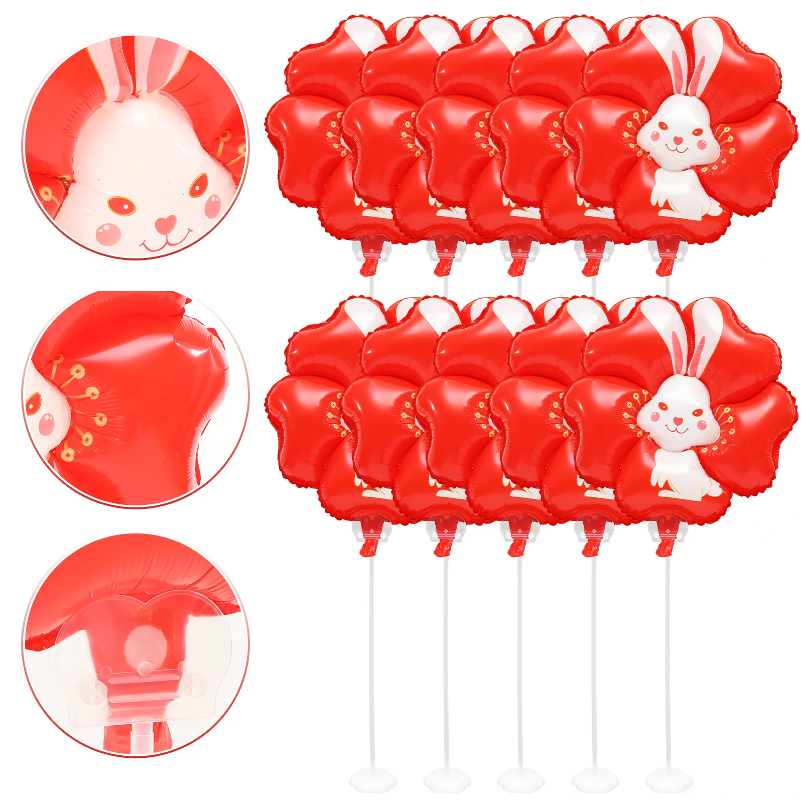 

Balloons Easter Party Rabbit Balloon Bunny Festival Supplies Wall Favor Animal Garland Background Decorations Birthday Printed