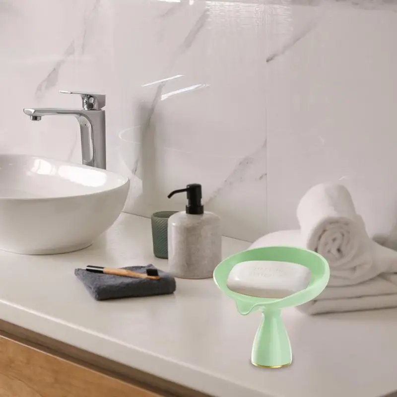 Сушилка для мыла душа нескользящая подставка со скошенным дизайном держатель