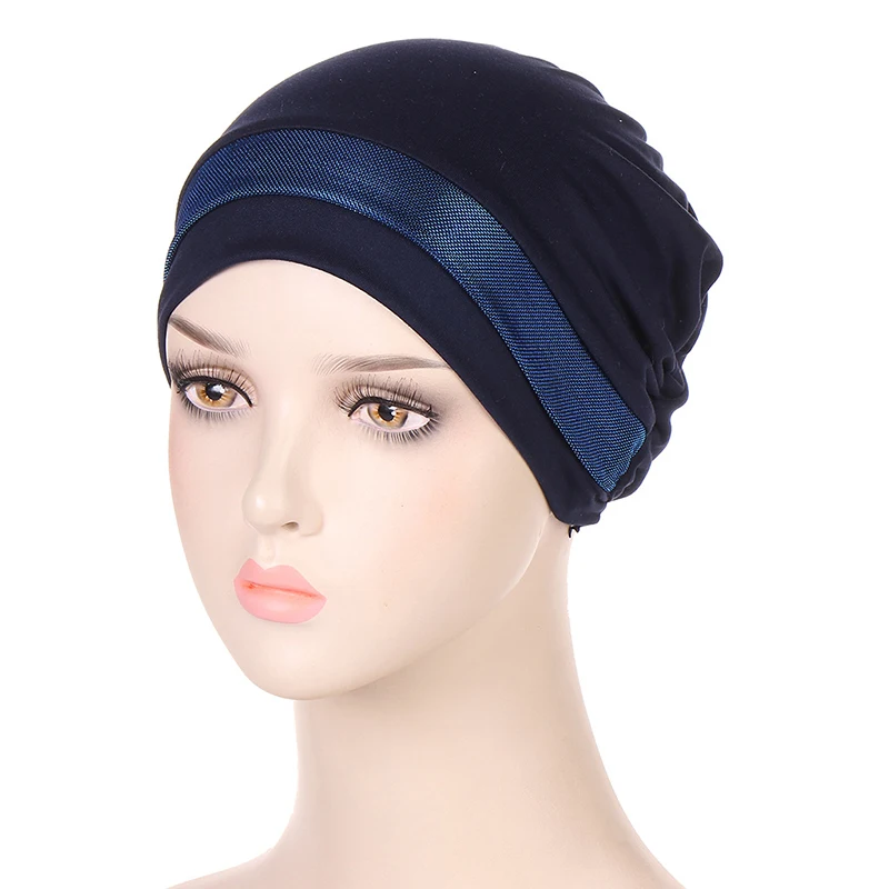 

Muslim Stretch Turban Hat Islamic Female Inner Cap Female Bonnet Hat Headband Scarves Head Wrap Under Hijab Turbantes Mujer