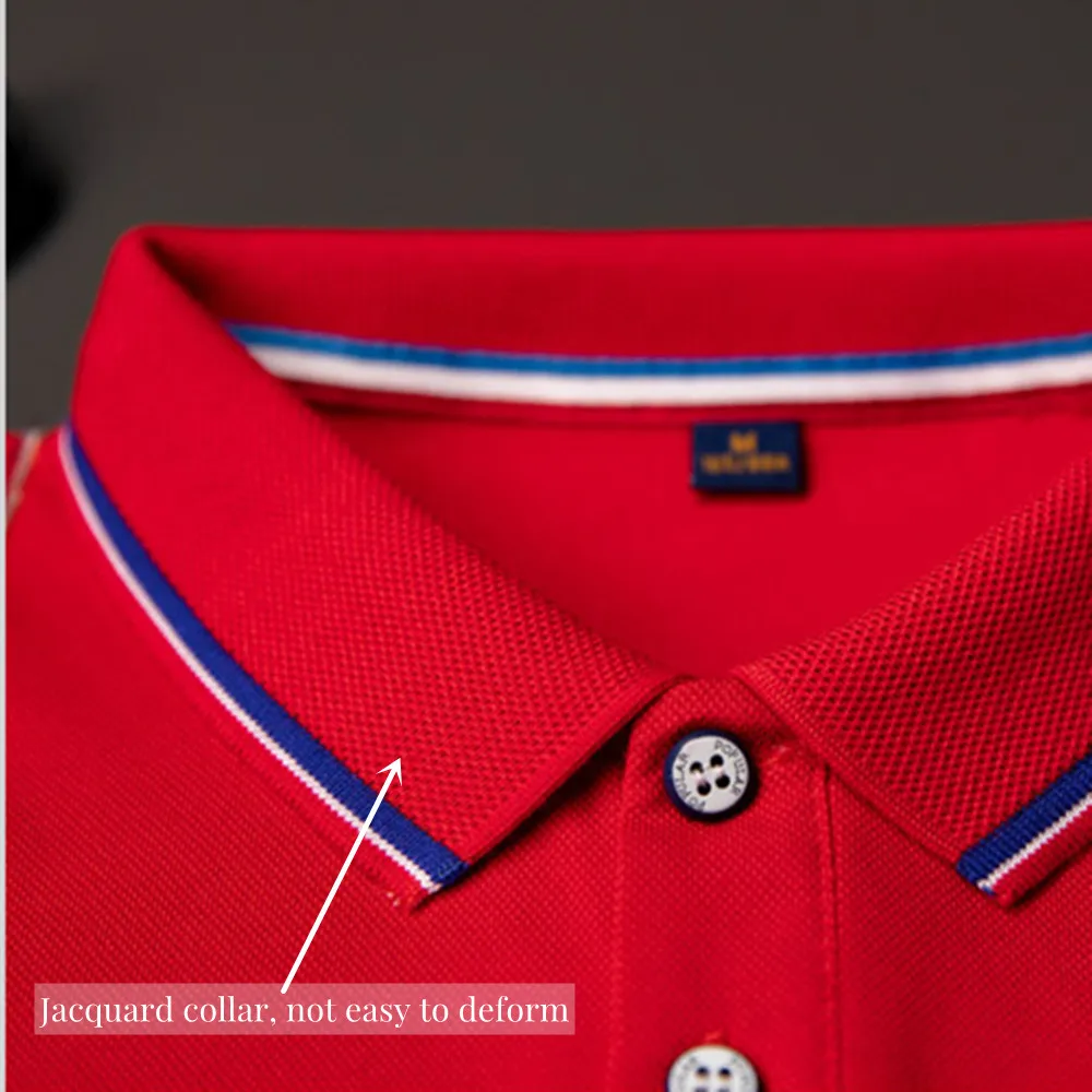 Мужская рубашка-поло с коротким рукавом отложным воротником |