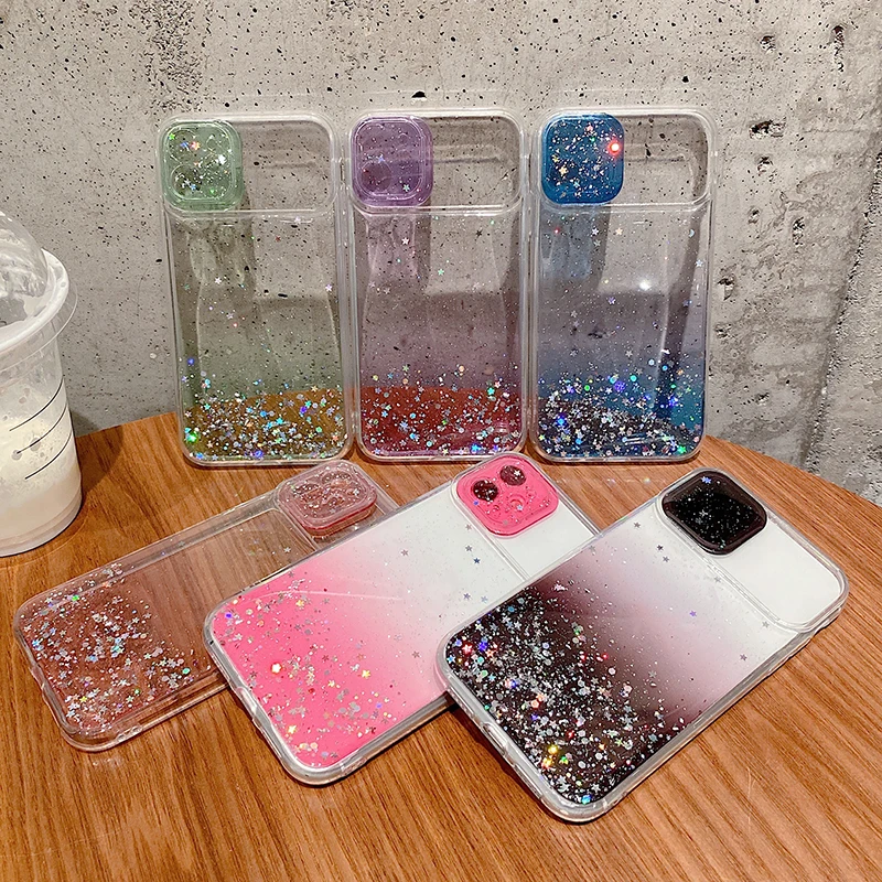 slid protect camera lens glitter phone case on for xiaomi mi poco x3 nfc m3 pro x 3 5g poko x3pro m3pro m 3 bling silicone cover free global shipping