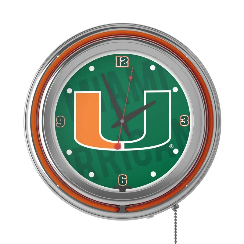 

of Chrome Double Rung Neon Clock - Wordmark