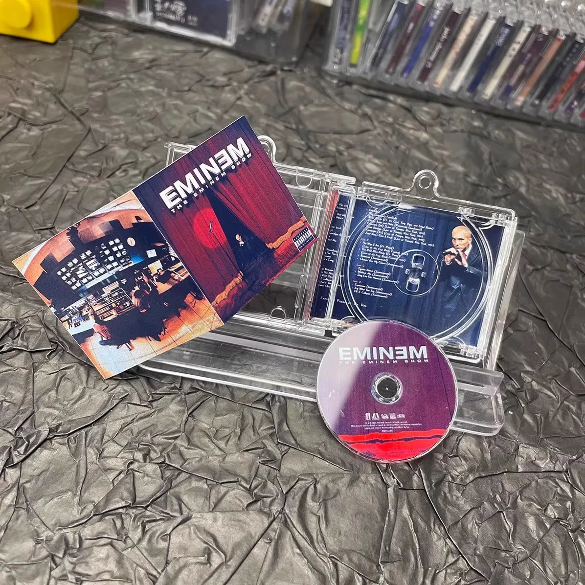 Брелок в стиле хип-хоп Slim Shady MINI Music CD NFC Play Song The Eminem Show Album для ключей Косплей