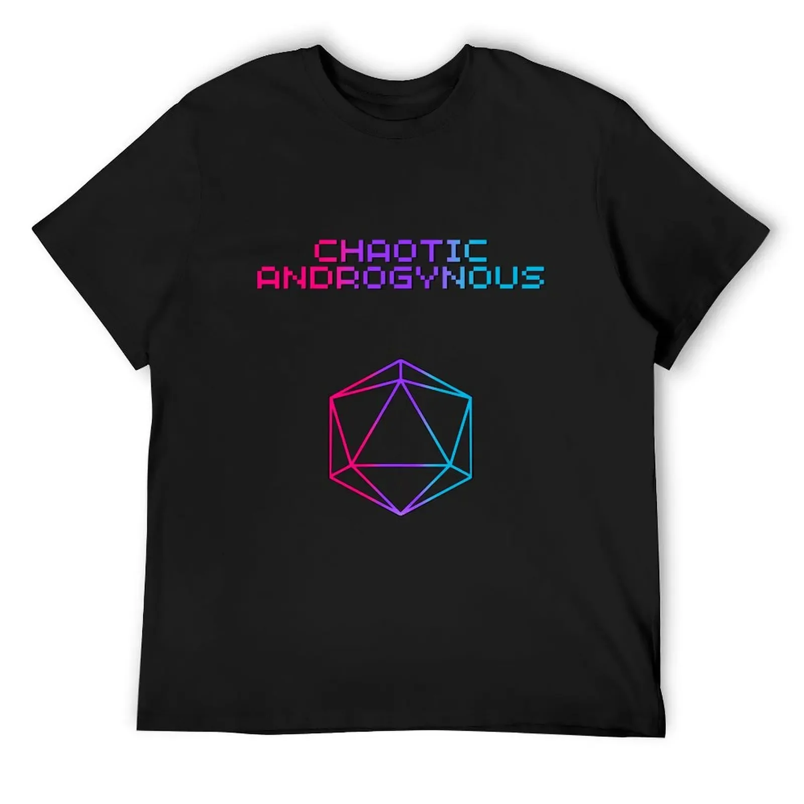 Цвета флага Chaotic Androgynous Pride D20 футболка D&ampD