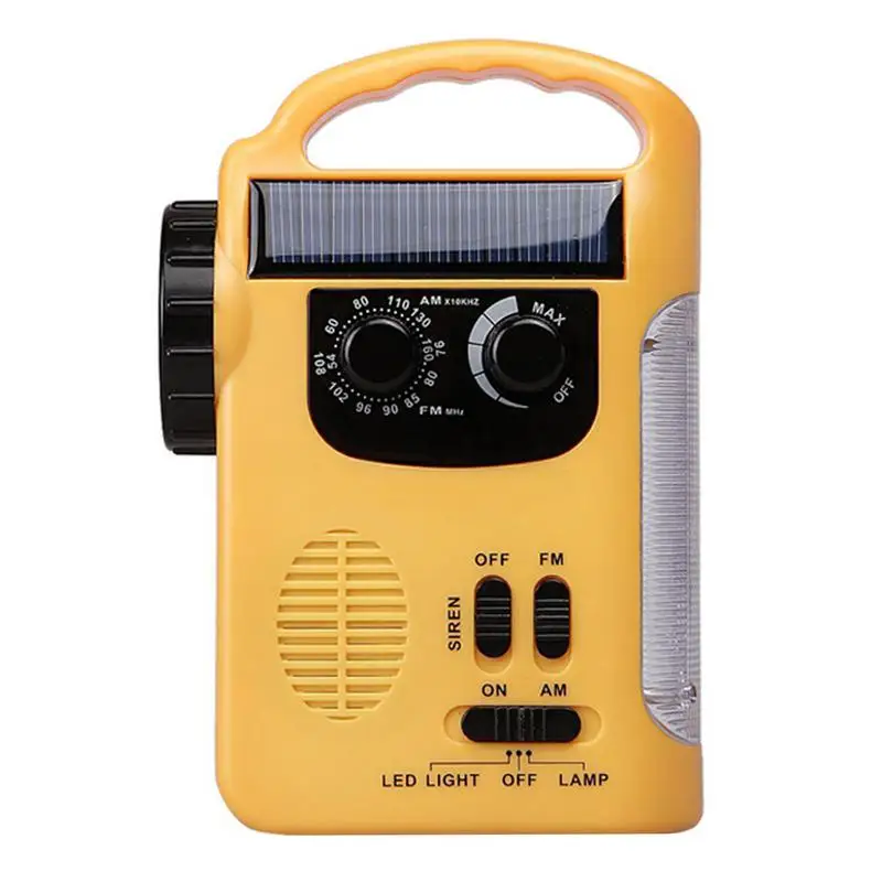 

Battery Operated Radio Rechargeable 1200mAh Battery Emergency Radio Preparedness Item Portable Radio With Flashlight Phone