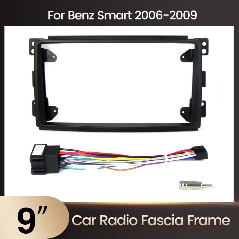 9-дюймовая Передняя Панель Радиорамки Для Mercedes Benz Smart Fortwo W451 2005-2010 GPS Стерео