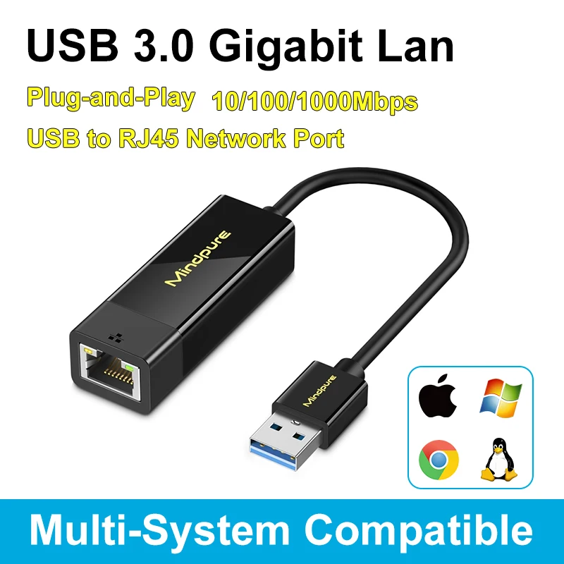 USB 3.0 к RJ45 Gigabit Ethernet адаптер конвертер LAN разъем для аксессуаров ноутбуков