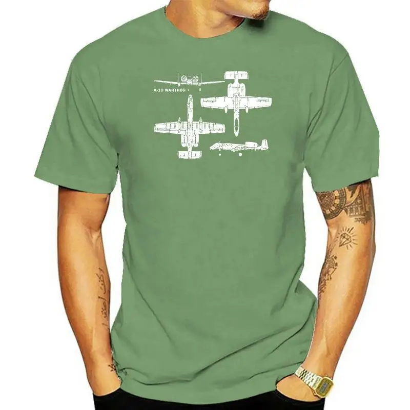 

A-10 Warthog Military Aircrafts T-Shirt 2022 Summer High Quality Men'S Street Style Men Printing on T Shirts
