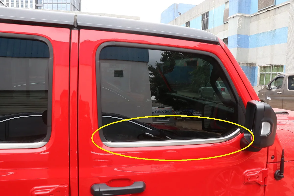 Окошко JL1090 4 двери серебристая линия из нержавеющей стали отделочная полоса для