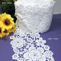 5yard african lace fabric ivory sewing trim accessories milk silk fress shipping diy women skirt dress decoration for home