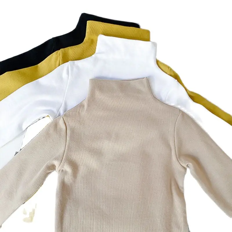 Children Clothing Boys Girls Kids White Tshirt 100% Cotton Long Sleeve T-shirt Kid  Tops 2-8 Years Shirt Autumn