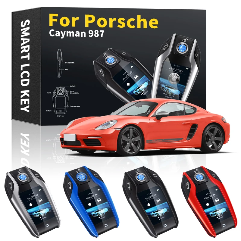 

Smart LCD Key Keychain For Porsche Cayman 987 2000 2001 2003 2004 2005 2010-2022 Keyles Entry Remote Car Key Modified Smart LCD