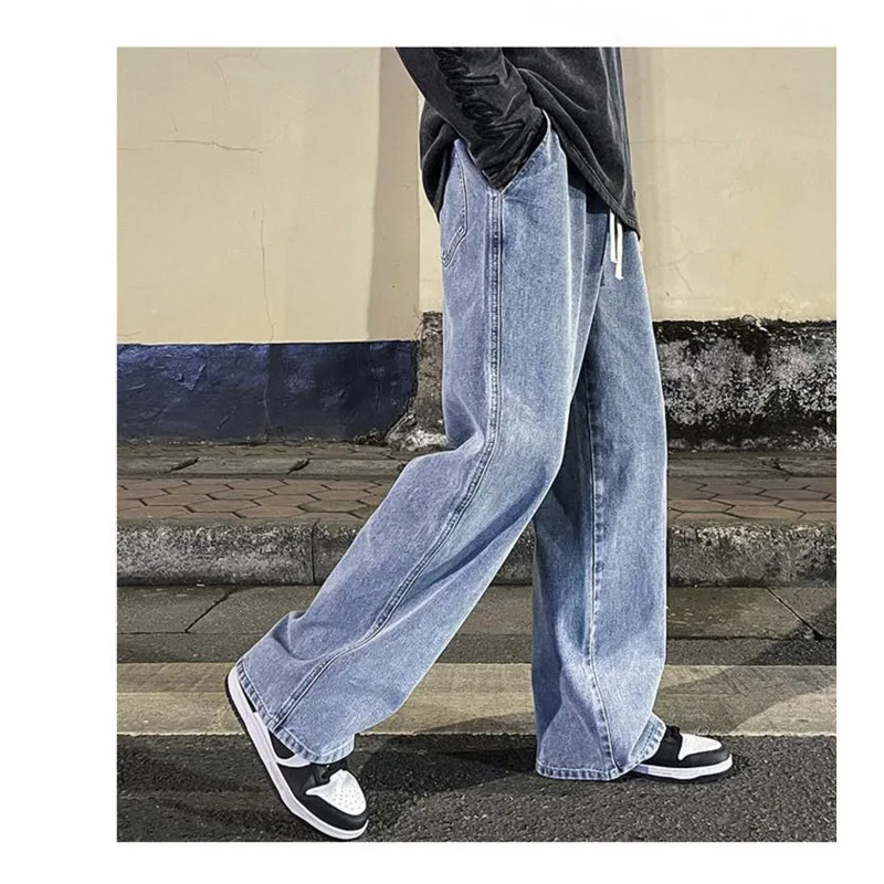 

Джинсы Privathinker мужские на шнуровке, Модные Винтажные брюки из денима с широкими штанинами в стиле Харадзюку, повседневные штаны в стиле унисекс, 2023