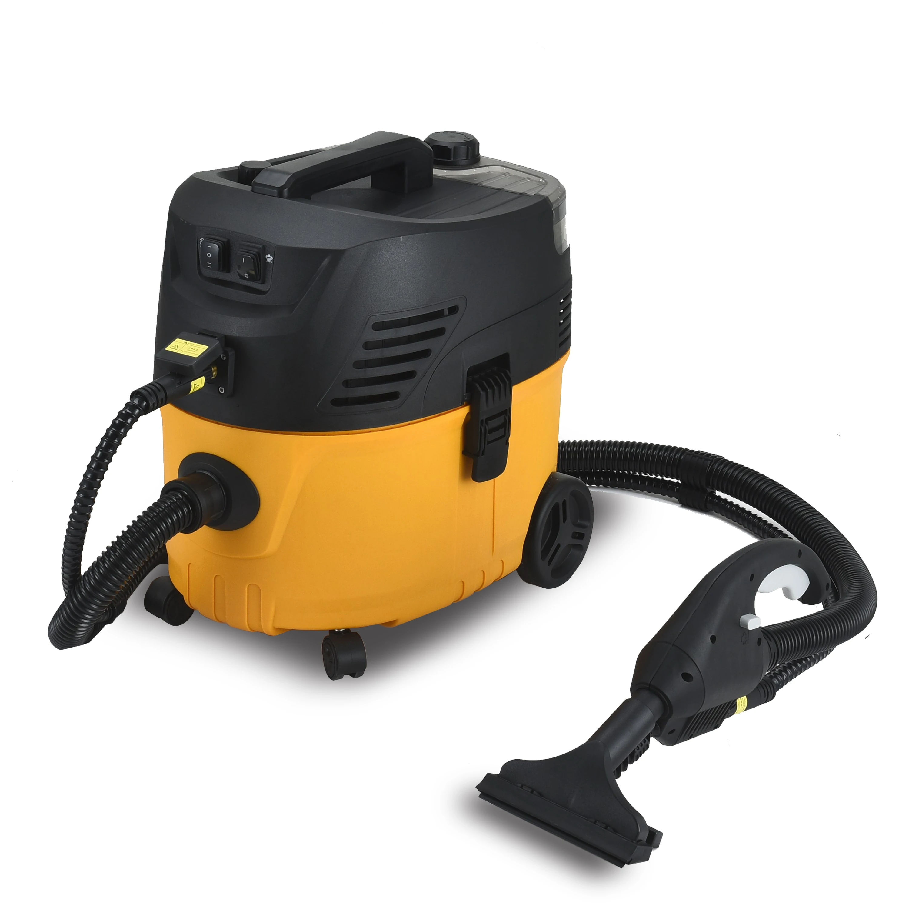 Sprühreinigung Reinigung Hochtemperatur Dampfsterilisation Öl Staubsauger und Dampf für Auto mit Tasche Zyklon 25L