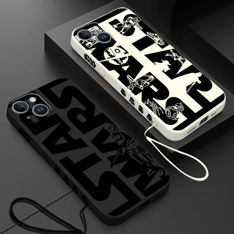 Чехол для телефона Space Star Wars Cool Hero iPhone 16 15 Plus 14ProMax 13 Pro XR 12 Mini SE XS Max 11 8 7 Soft Cover
