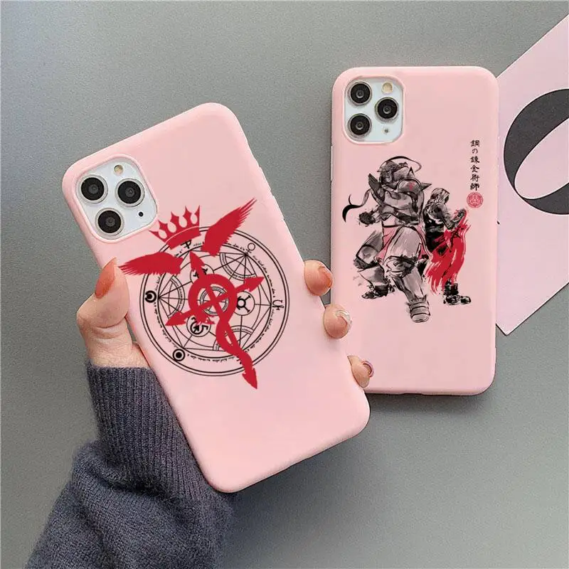 

Fullmetal Alchemist Elric BRO Phone Case For iphone 13 12 11 Pro Max Mini XS 8 7 6 6S Plus X SE 2020 XR Matte Silicone cover