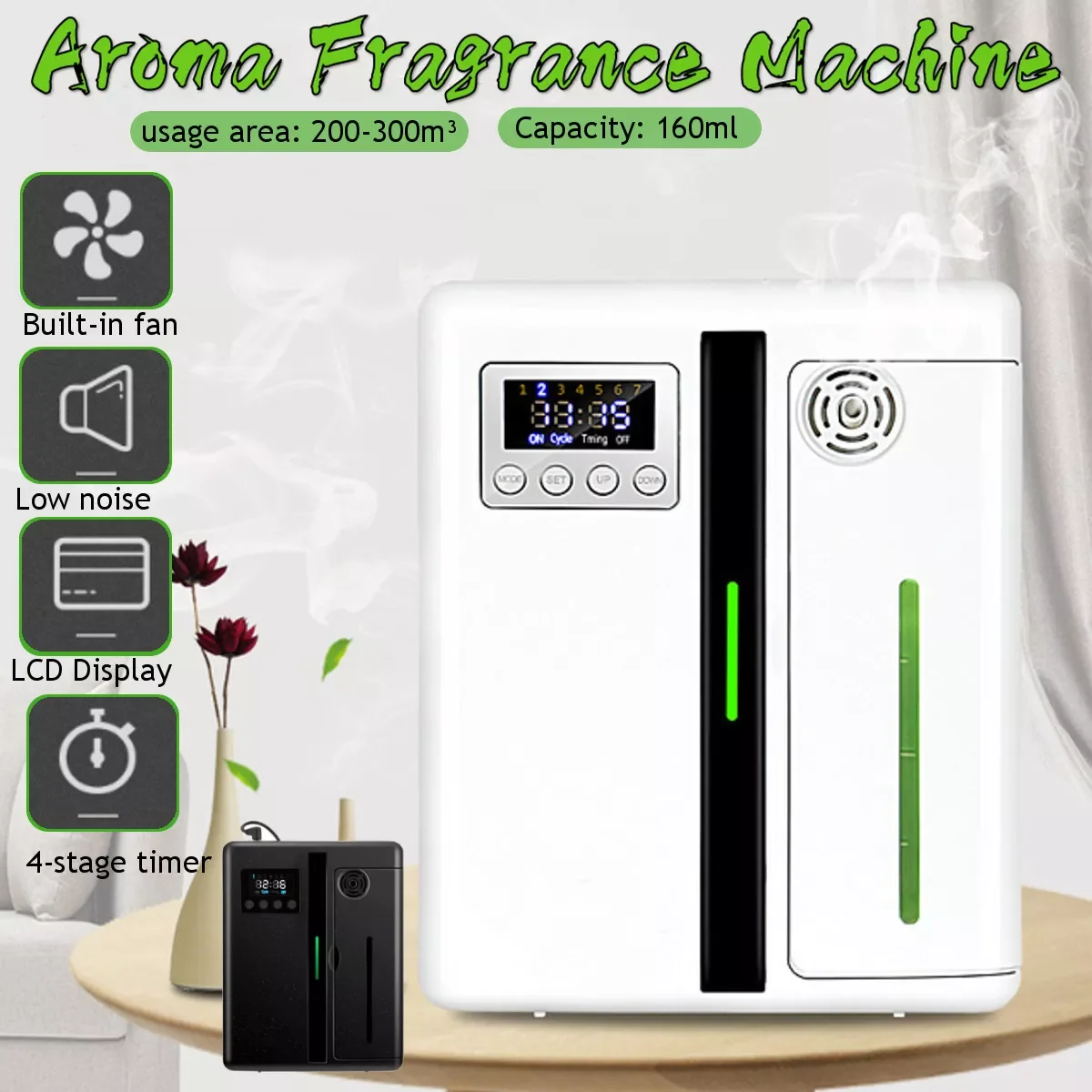 

160ml Intelligent Aroma Fragrance Machine ароматизатор для дома,aromatizador de ambiente,difusor de aroma for Home Office Hotel