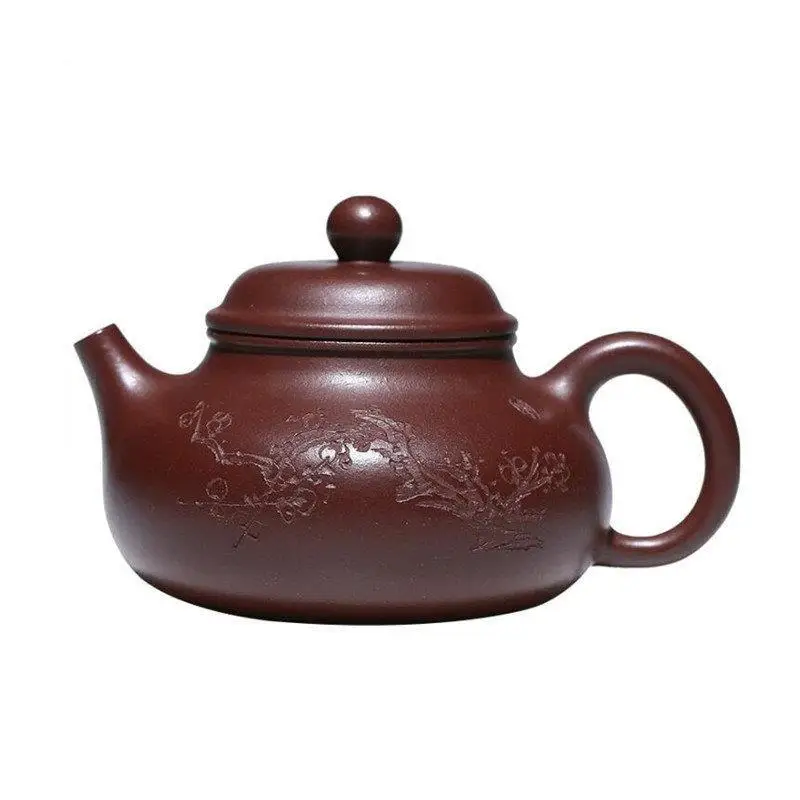 

160ml Authentic Yixing Purple Clay Teapots Famous Artists Handmade Plum Blossom Tea Pot Kettle Chinese Zisha Tea Set Teaware