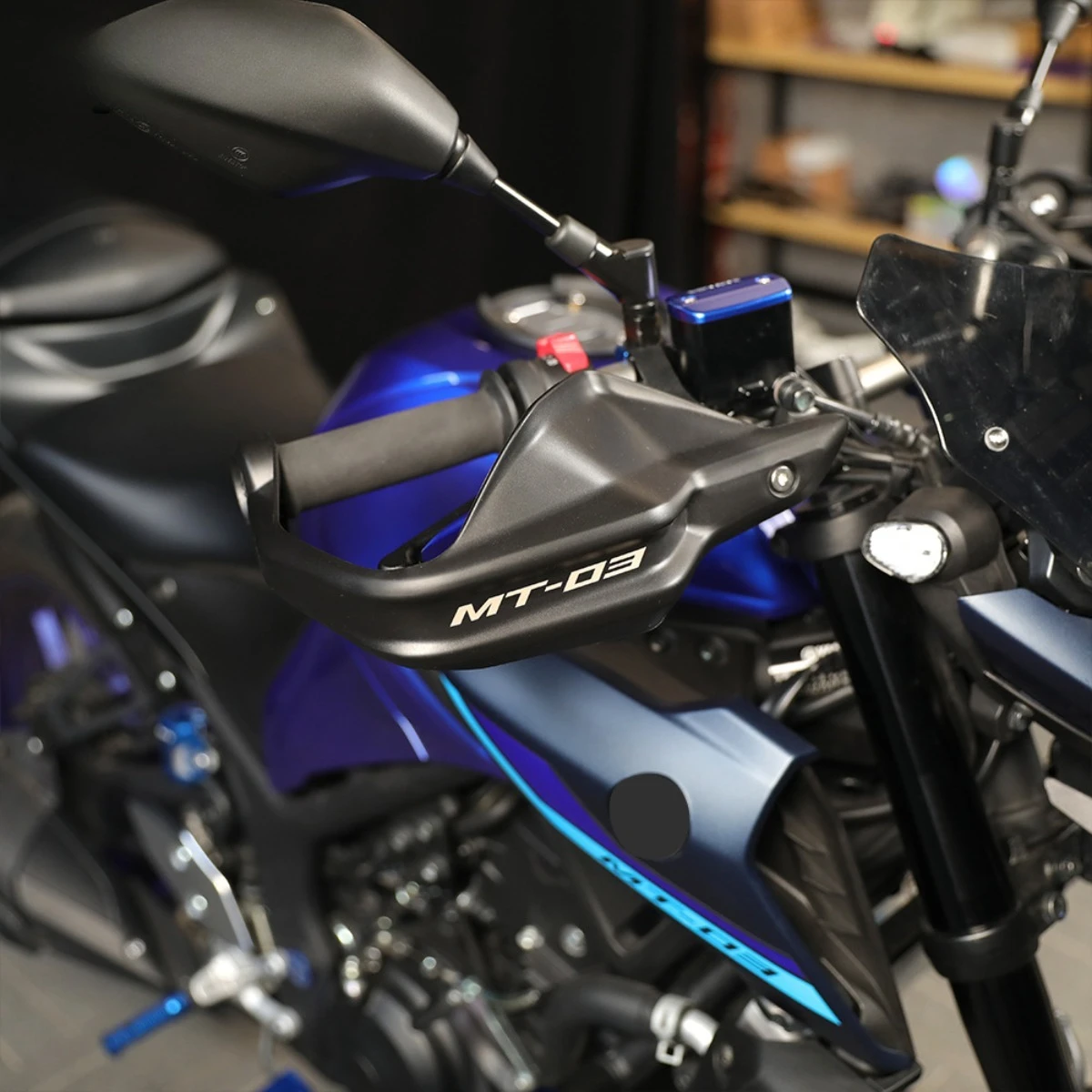 Фото Yamaha MT-03 MT25 мотоциклетные защитные ограждения для лобового стекла, защита от столкновений, аксессуары для руля №3