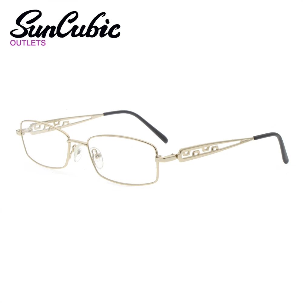 

CY15 Retro Designed Metal Glasses Frame Vintage Classic Woman Gold Square Eyeglasses Eyewear