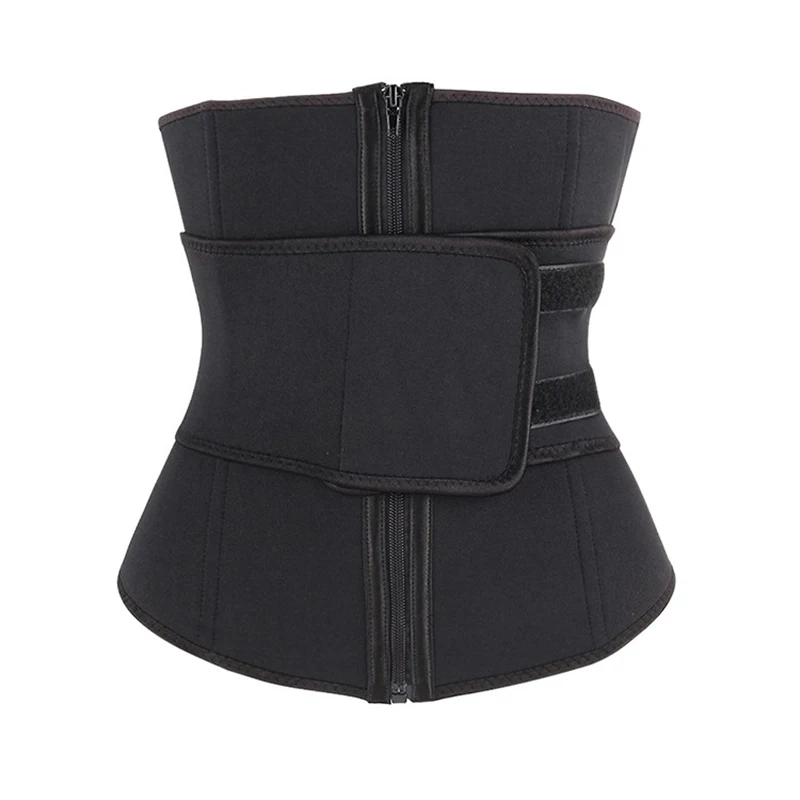 

Sweat Wicking Corset Bodysuit Women's Sexy Abdominal Shrinking Zipper Single Belt Sweat Neoprene Sports Belt Waist Band