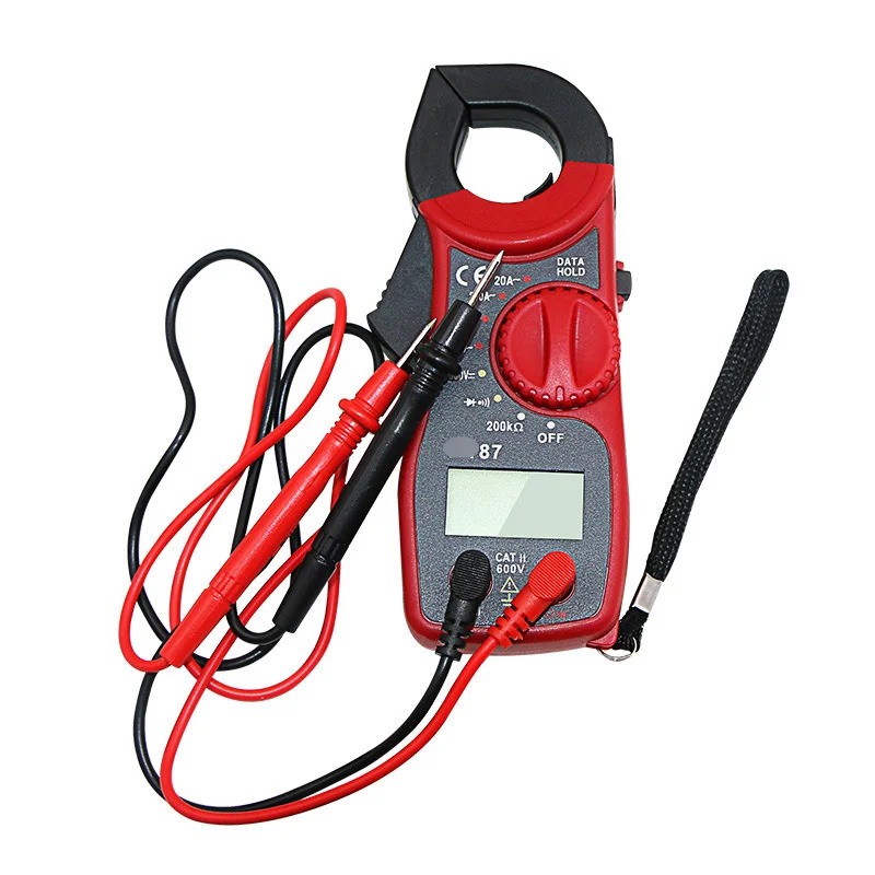 

10pcs High Precision Digital Display Multimeter Pocket Full Protection Anti Burning Buzzer Gear On/off Ammeter Clamp Meter