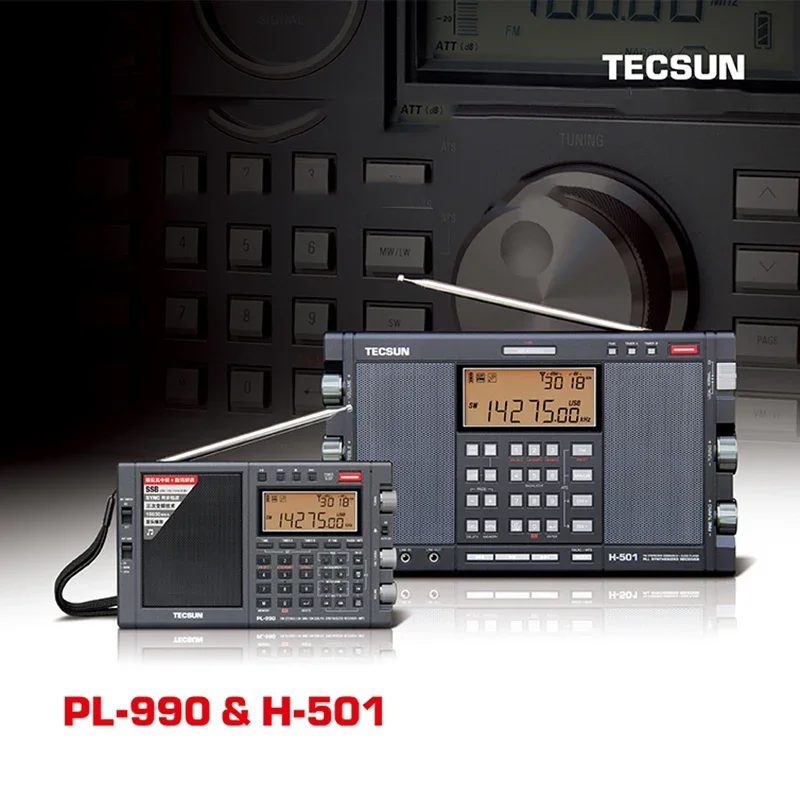 Оригинальный телефон Tecsun PL-990 Full band HF FM AM SW SSB радиоприемник музыкальный плеер