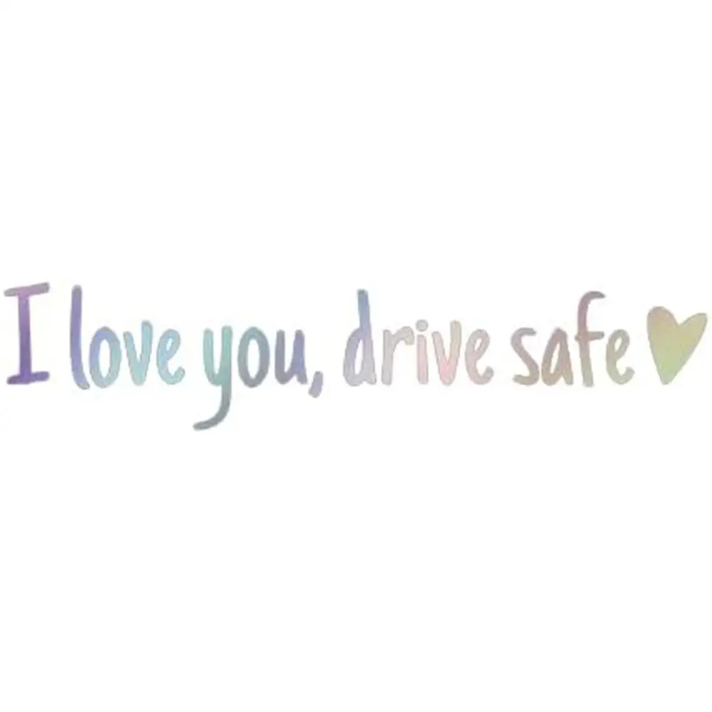 Наклейка на заднее зеркало автомобиля I Love You наклейка Drive Safe для зеркала заднего