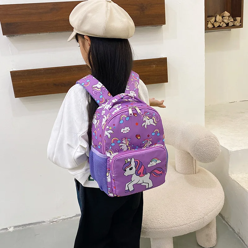 Cartoon Unicorn Children's Schoolbag for 2-5 Years Old Kindergarten Girls and Boys Cute Backpack Load Reduction Schoolbags