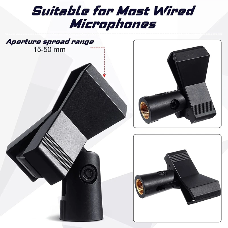 4 шт. клипса-держатель для микрофона с адаптерами |