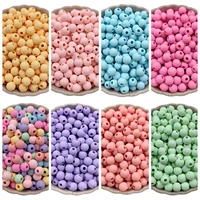 6810mm acrylic beads for diy handmade matte macaroon color for needlework jewelry making diy bracelet necklace accessories