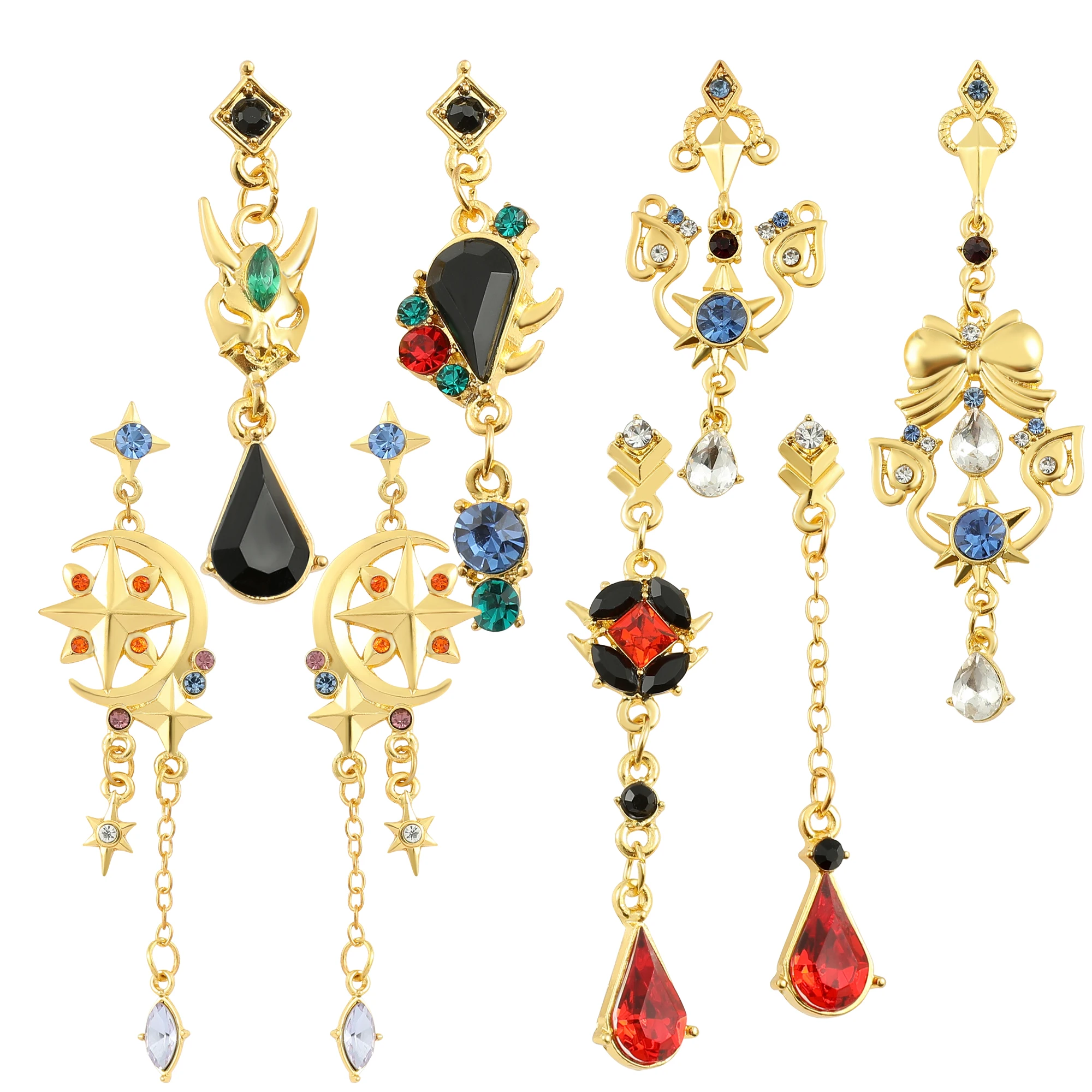 Нежные серьги Genshin Impact Zhongli Mona Xiao Barbatos Ayaka Kazuha Tartaglia Barbara Hutao шпильки для косплея