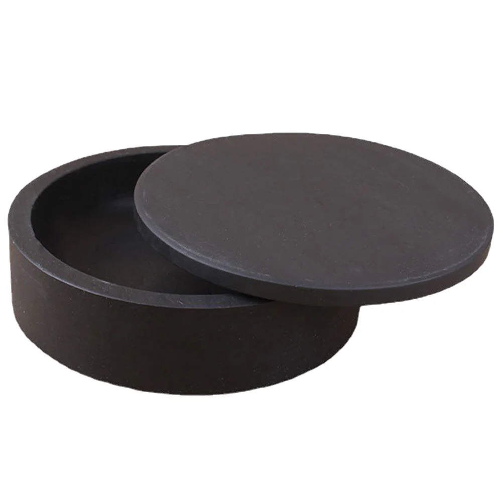 

Ink Holder Grinding Painting Inkstone Writing Brush Covered Lidded Inkslab Rough Calligraphy Student