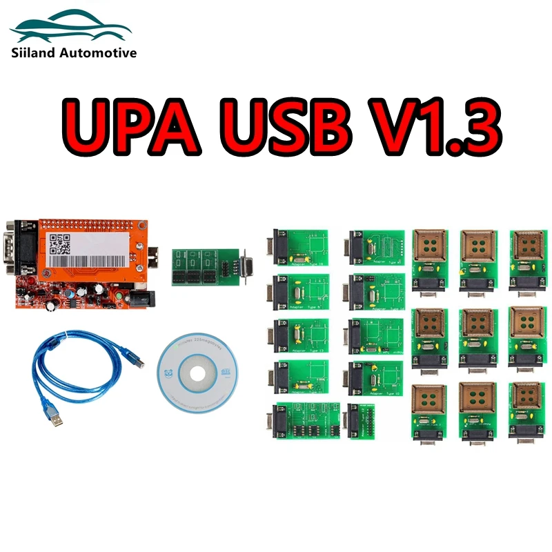 Диагностический Инструмент UPA Usb V1.3 С Полным Адаптером ECU Последовательный