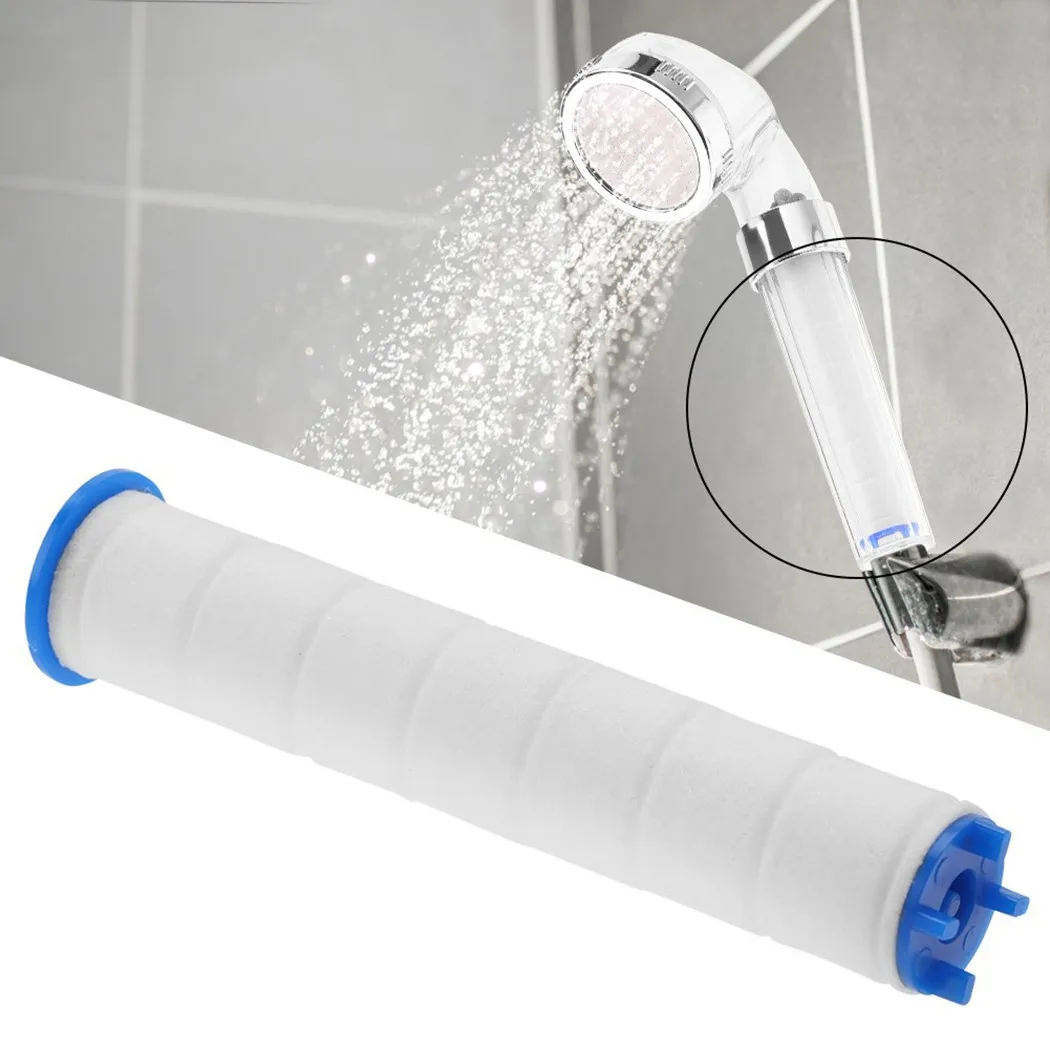 

Shower Head Filters Negative Ions Pressurized Handheld Bathroom Showering Sprinkler Handheld Bath Sprayer With PP Cotton Filters