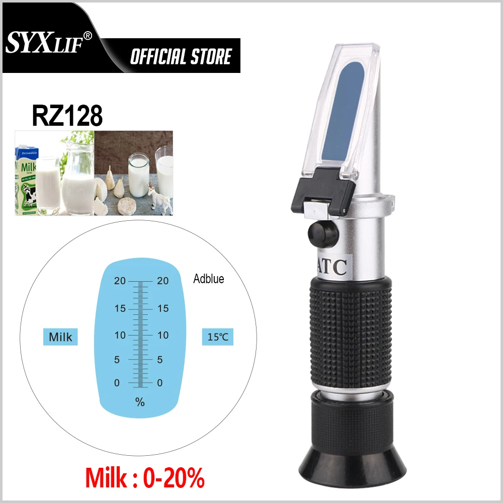 SYXLIF Milk Concentration Refractometer Milk Concentration Auto Digital Refractometer Handheld 0-20% Milk Refractometer Tester