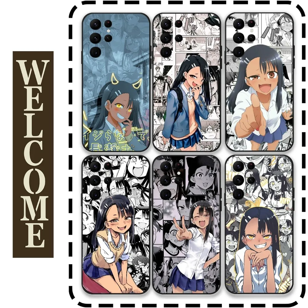 N-Nagatoro San Anime Phone Case for Samsung Galaxy S24 Ultra S22 S23 S21 S20 5G Protective Silicone TPU Funda