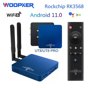 Imported UGOOS UT8 PRO TV BOX Android 11.0 RK3568 DDR4 8GB RAM 64GB ROM 4K Media Player BT5.0 WiFi6 1000M Goo