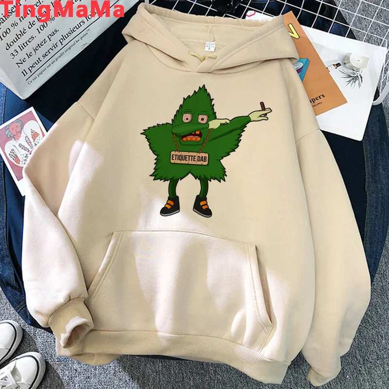 

Bong Weed hoodies women printed 2022 grunge graphic women clothing pullover hip hop printed