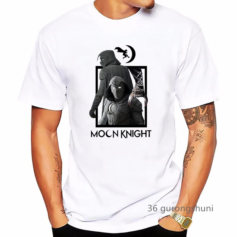 

2022 Movie Show Moon Knight T-Shirt Marc Spector Khonsu T Shirt Men Tshirt Short Sleeve T-Shirts 90s Tees Streetwear Top