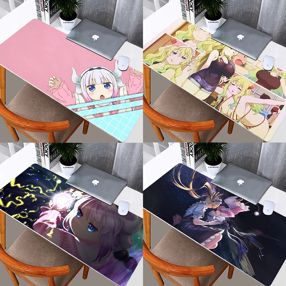 

Miss Kobayashi's Dragon Maid Kobayashi Kanna Large Pad Mouse Mat Computer Gamer Locking Edge Mousepad Keyboard Mice Mat Pad