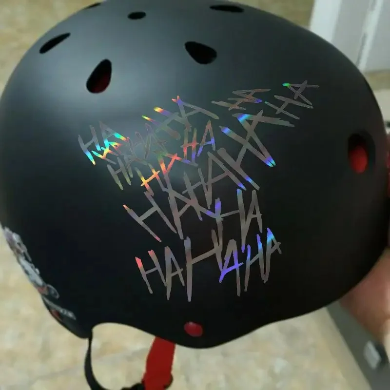 Мотоциклетная наклейка HAHAHA, мотоциклетный шлем, автомобильные наклейки, мото авто наклейка, забавная наклейка из ПВХ, материал (art.: 3920cf40408da) - 3920cf40408da