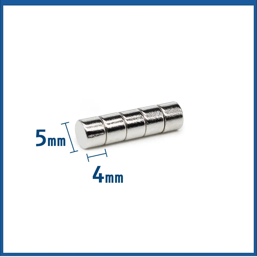 

20/50/100/200/300/500PCS 5X4 Round Small Permanent NdFeB Powerful Magnetic magnet N35 5x4mm Neodymium Magnet Strong Disc 5*4 mm