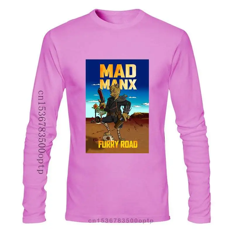 

Мужская одежда Mad Manx, пушистая дорога, футболка, базовый принт букв, Летний стиль, стандартная хлопковая семейная Подарочная рубашка