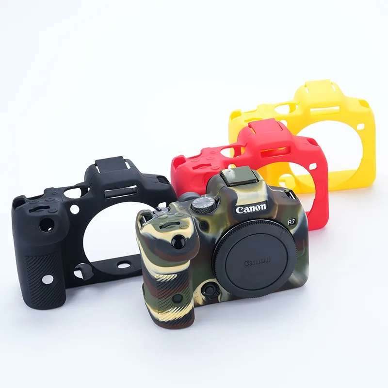 

Silicone Armor Skin Case Body Cover Protector amera Bag For Canon EOS R7