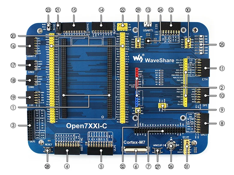 Отладочная плата 2026 Open746I-C Standard на базе STM32F7 (art.: 3920d95100e75) - 3920d95100e75