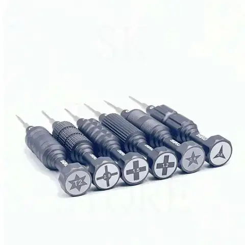 6в1 прецизионная отвертка высокой твердости, шумоподавляющие подшипники, крест с цветком сливы для нижней части телефона, инструменты для внутренней разборки