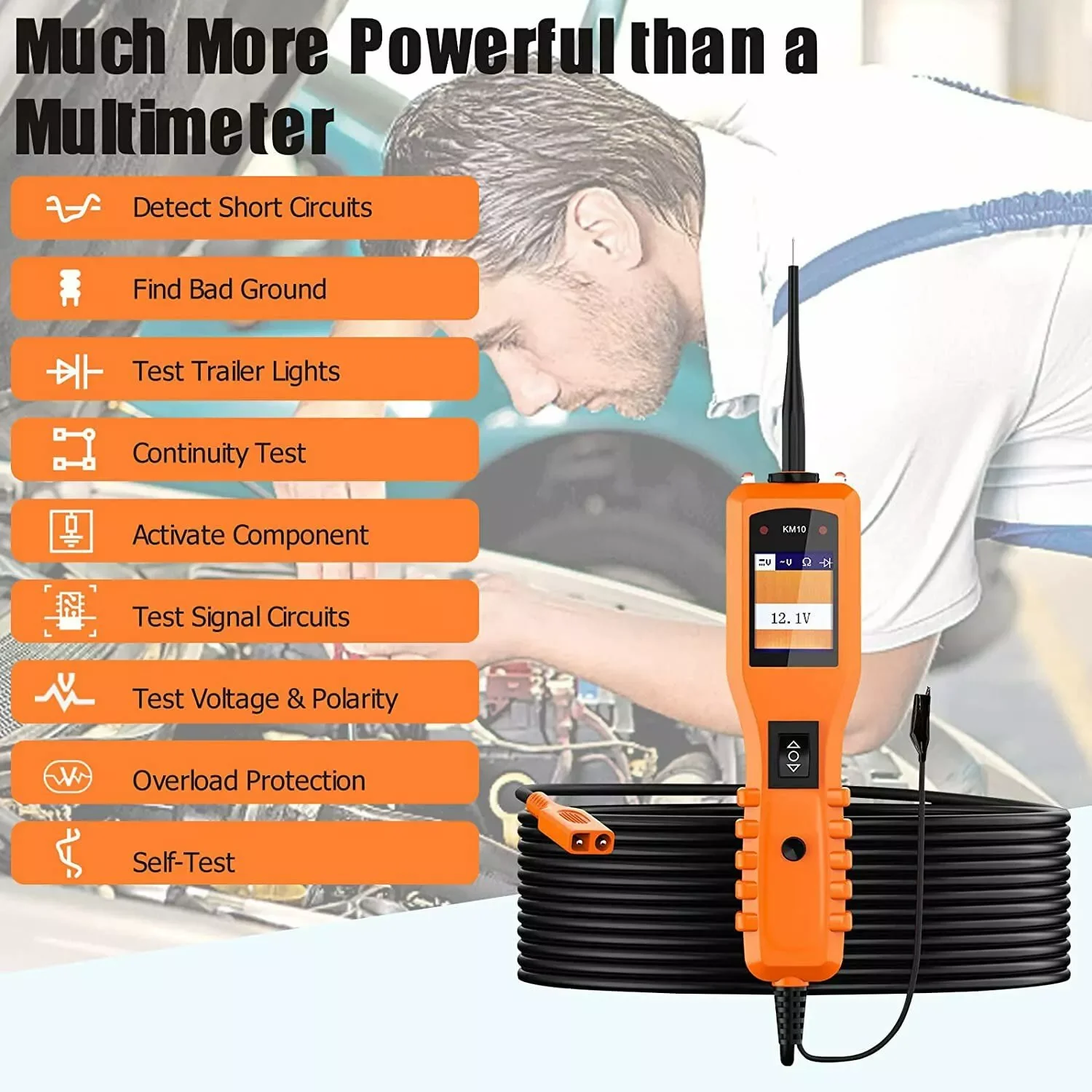 Тестер автомобильной схемы KZYEE KM10 инструмент для диагностики автомобильных