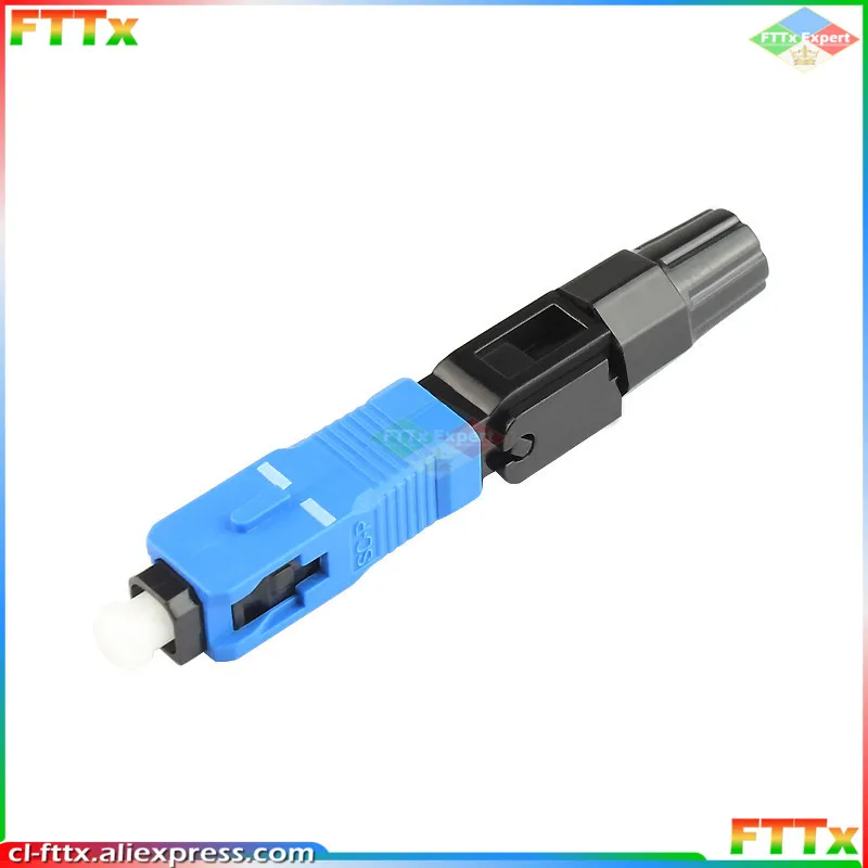50pcs 100pcs Lot Quick Field Assembly FTTH Embedded Fiber Optic Fast Connector SC APC SM Fiber Optic SC UPC Cold Connector