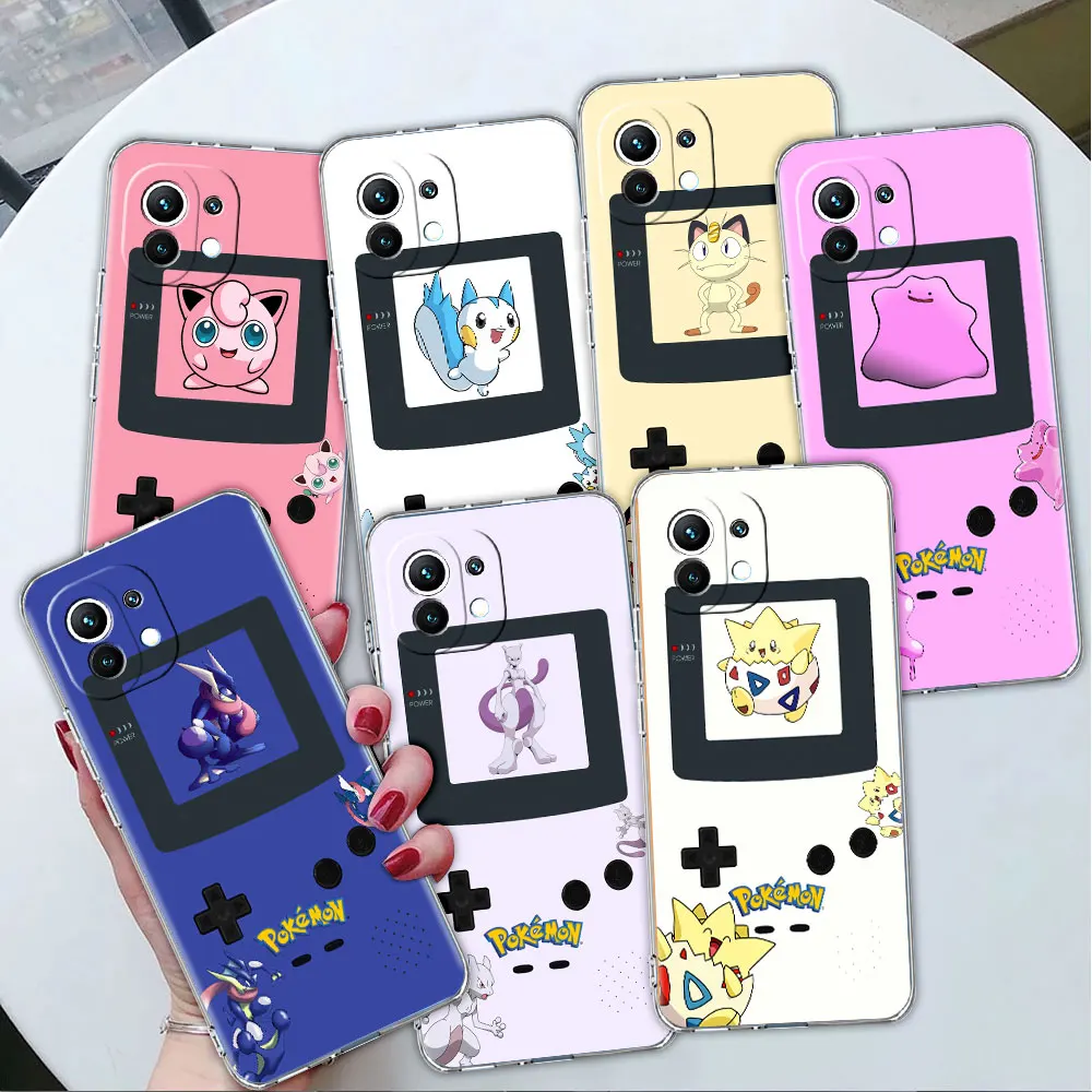 

Case For Xiaomi Poco X3 NFC 11T Pro 11 Lite 10T 12 9T 13 X5 X4 F3 M5 M3 F1 12T Clear Silicone TPU Phone Cover Cool Play Pokemon